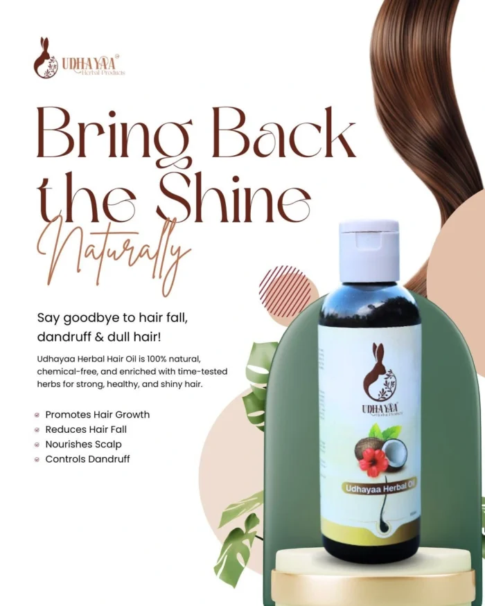 Udhayaa Rabbit Herbal Hair Oil for Strong & Healthy Hair